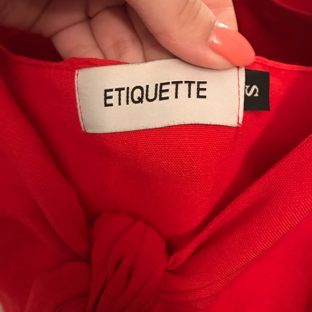 Red Etiquette Dress View 3